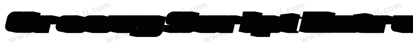 Groovy Script Extrud字体转换
